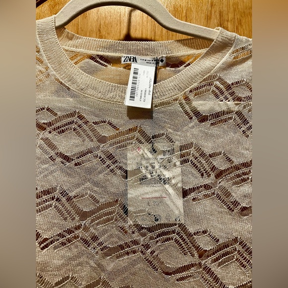 ZARA POINTELLE TOP - Picture 3 of 5